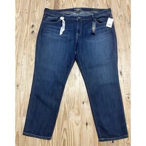 Lucky Brand Women’s Georgia Weekender Jeans Dark Wash Plus Size 20W